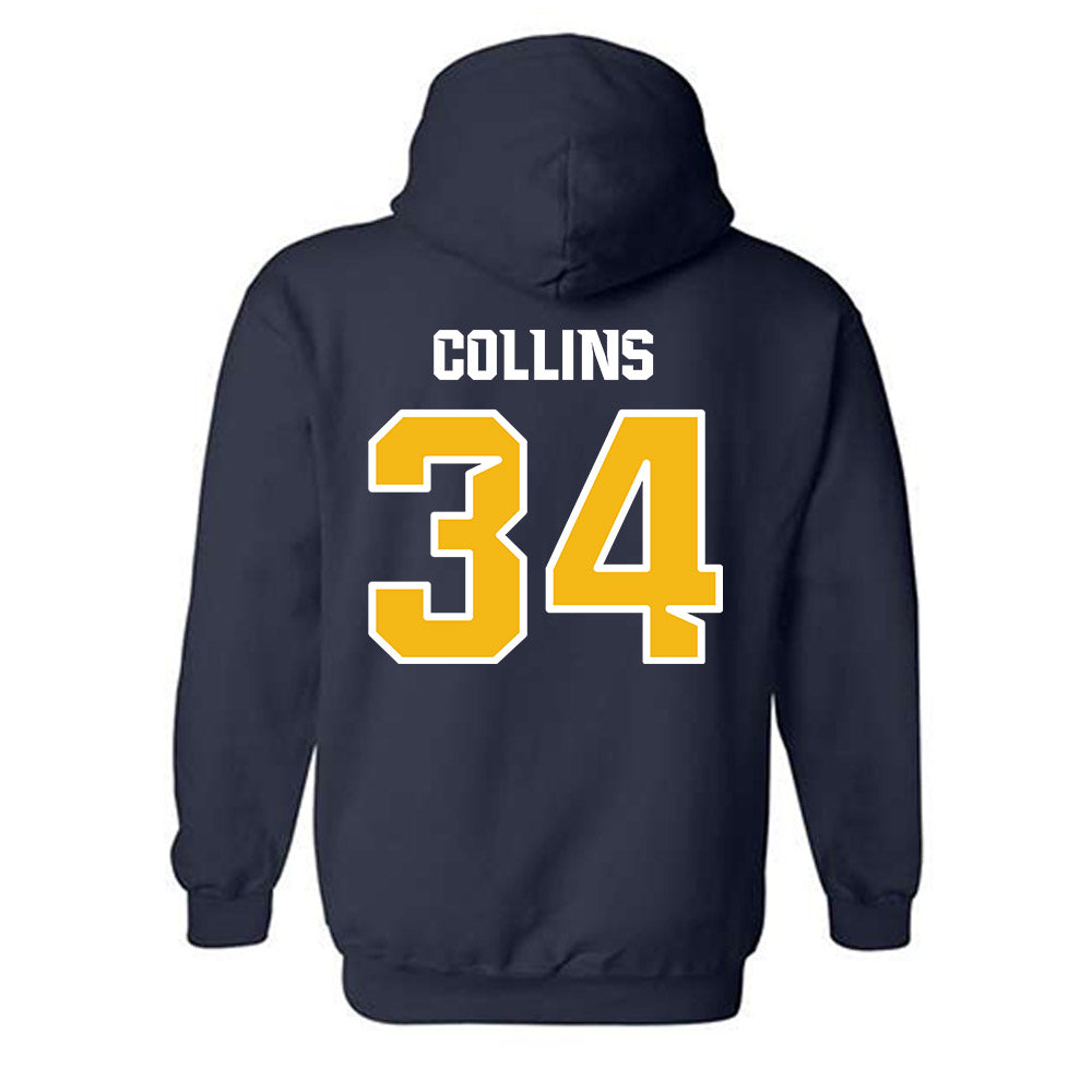 Northern Arizona - NCAA Football : Jaelen Collins - Kiss My Axe V1 Classic Shersey Hooded Sweatshirt-1
