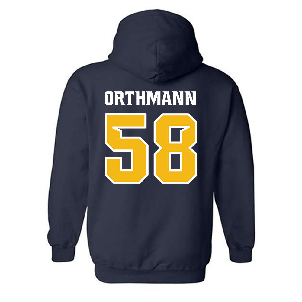 Northern Arizona - NCAA Football : Matthew Orthmann - Kiss My Axe V1 Classic Shersey Hooded Sweatshirt-1