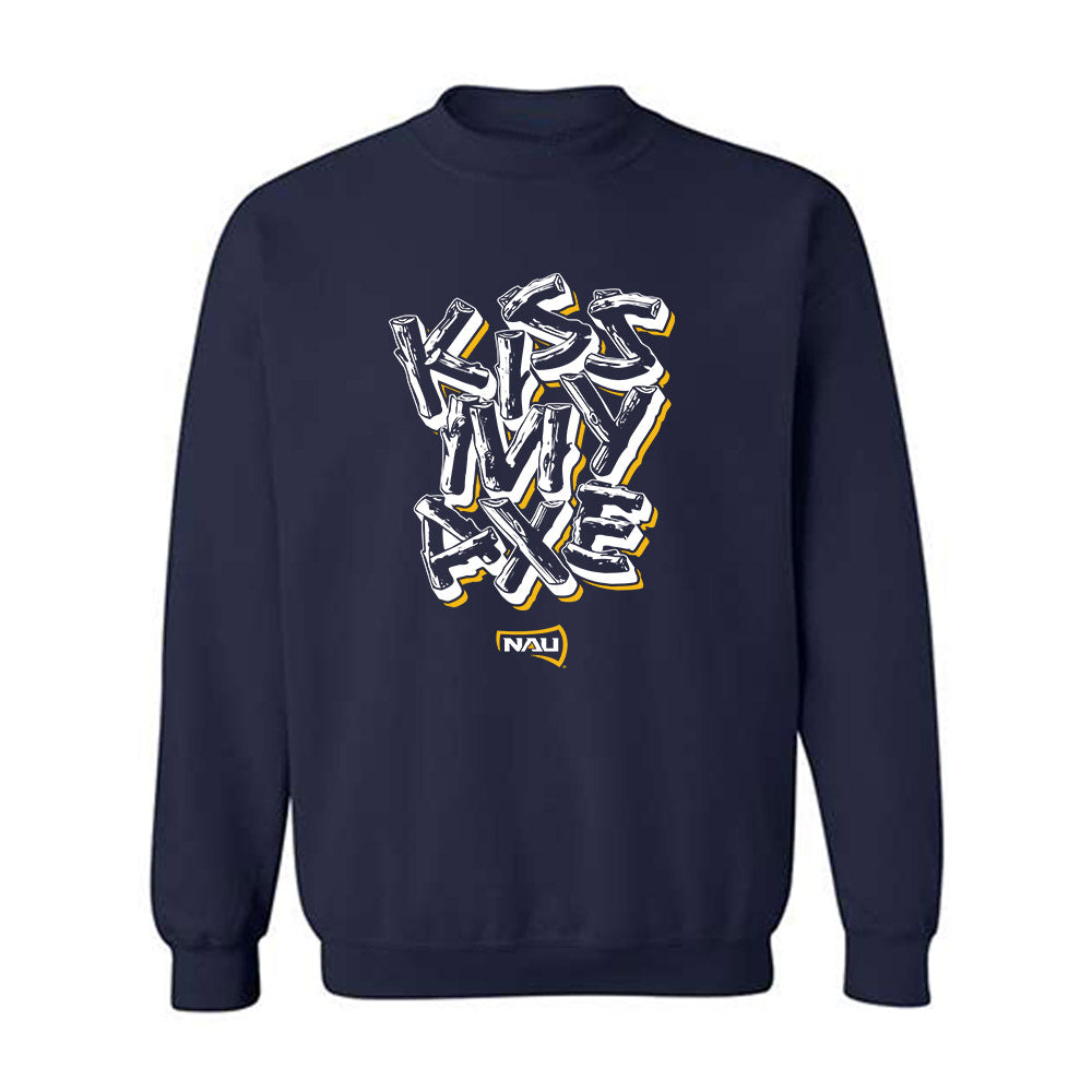 Northern Arizona - NCAA Women's Soccer : Brooklyn Jones - Kiss My Axe V1 Classic Shersey Crewneck Sweatshirt-0