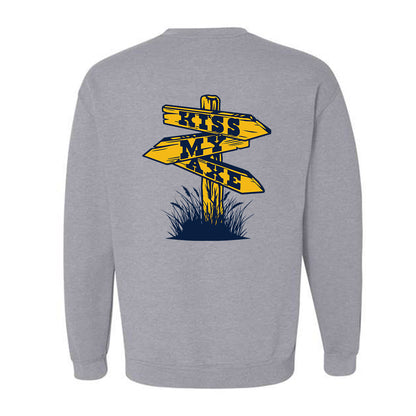 Northern Arizona - NCAA Football : Mattis Karrasch - Kiss My Axe V2 Classic Shersey Crewneck Sweatshirt-1
