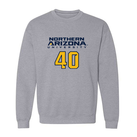 Northern Arizona - NCAA Football : Kruz Yocum - Kiss My Axe V2 Classic Shersey Crewneck Sweatshirt-0