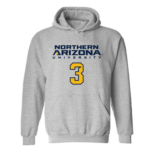 Northern Arizona - NCAA Football : Joey Stout - Kiss My Axe V2 Classic Shersey Hooded Sweatshirt-0