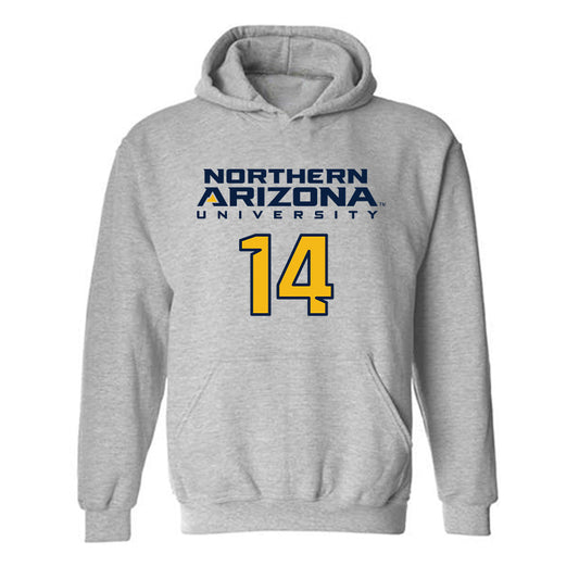 Northern Arizona - NCAA Football : Hayden Daugherty - Kiss My Axe V2 Classic Shersey Hooded Sweatshirt-0