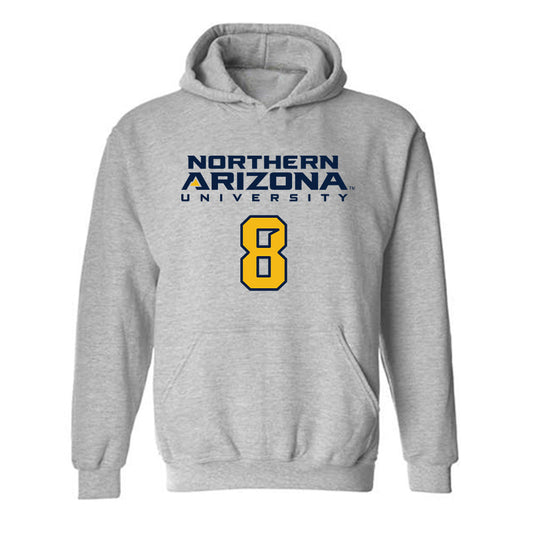 Northern Arizona - NCAA Football : Jaiden Letua - Kiss My Axe V2 Classic Shersey Hooded Sweatshirt-0