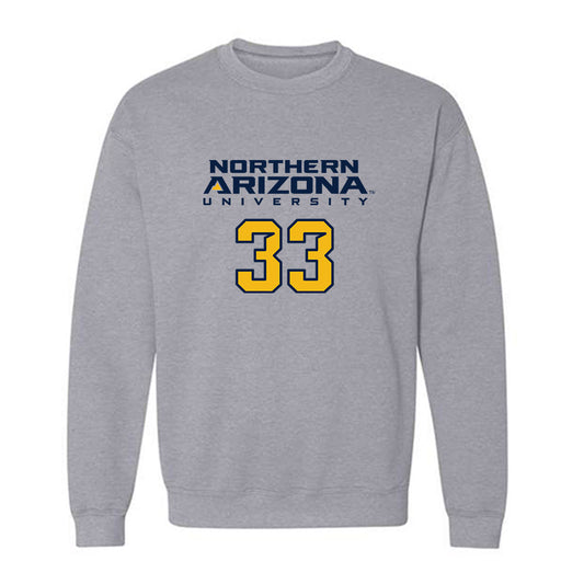 Northern Arizona - NCAA Women's Swimming & Diving : Elsa Musselman - Kiss My Axe V2 Classic Shersey Crewneck Sweatshirt-0