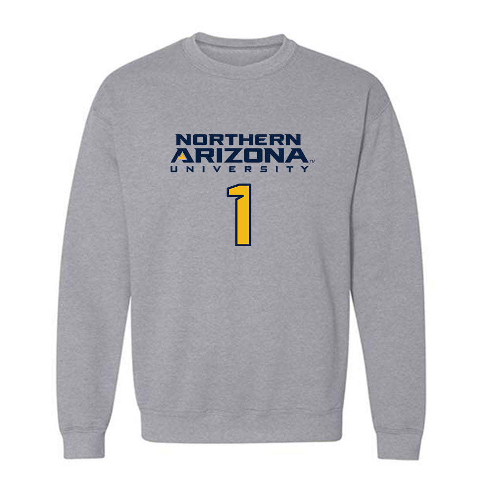 Northern Arizona - NCAA Women's Volleyball : Hanah Stoddard - Kiss My Axe V2 Classic Shersey Crewneck Sweatshirt-0