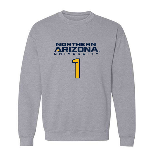 Northern Arizona - NCAA Women's Volleyball : Hanah Stoddard - Kiss My Axe V2 Classic Shersey Crewneck Sweatshirt-0