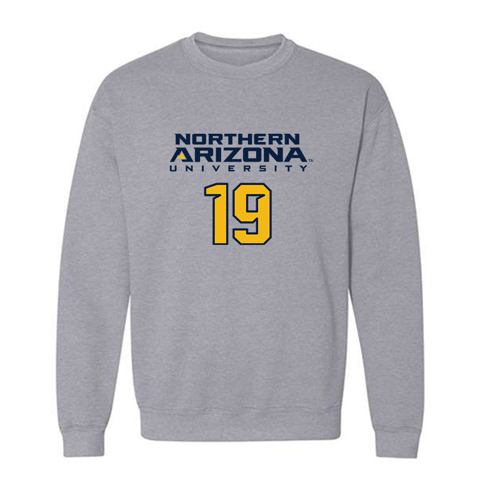 Northern Arizona - NCAA Women's Soccer : Camryn Gold - Kiss My Axe V2 Classic Shersey Crewneck Sweatshirt-0