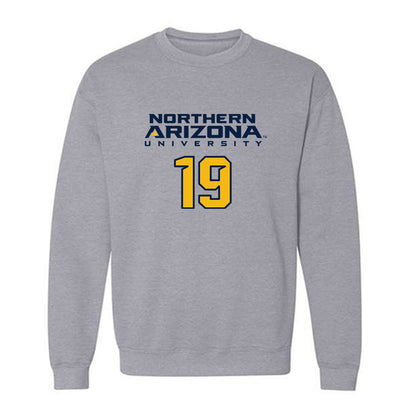 Northern Arizona - NCAA Women's Soccer : Camryn Gold - Kiss My Axe V2 Classic Shersey Crewneck Sweatshirt-0