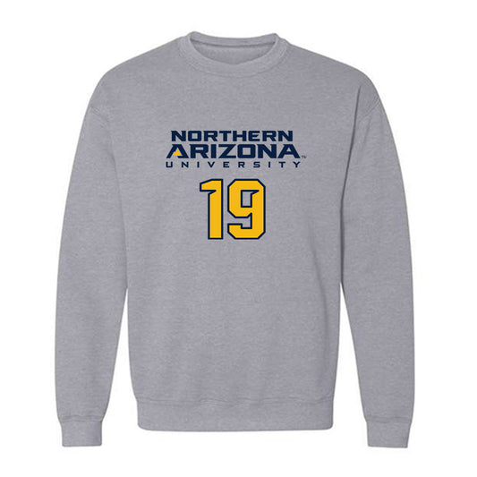 Northern Arizona - NCAA Women's Soccer : Camryn Gold - Kiss My Axe V2 Classic Shersey Crewneck Sweatshirt-0