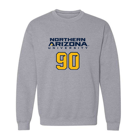 Northern Arizona - NCAA Football : Charlie Taufa - Kiss My Axe V2 Classic Shersey Crewneck Sweatshirt-0