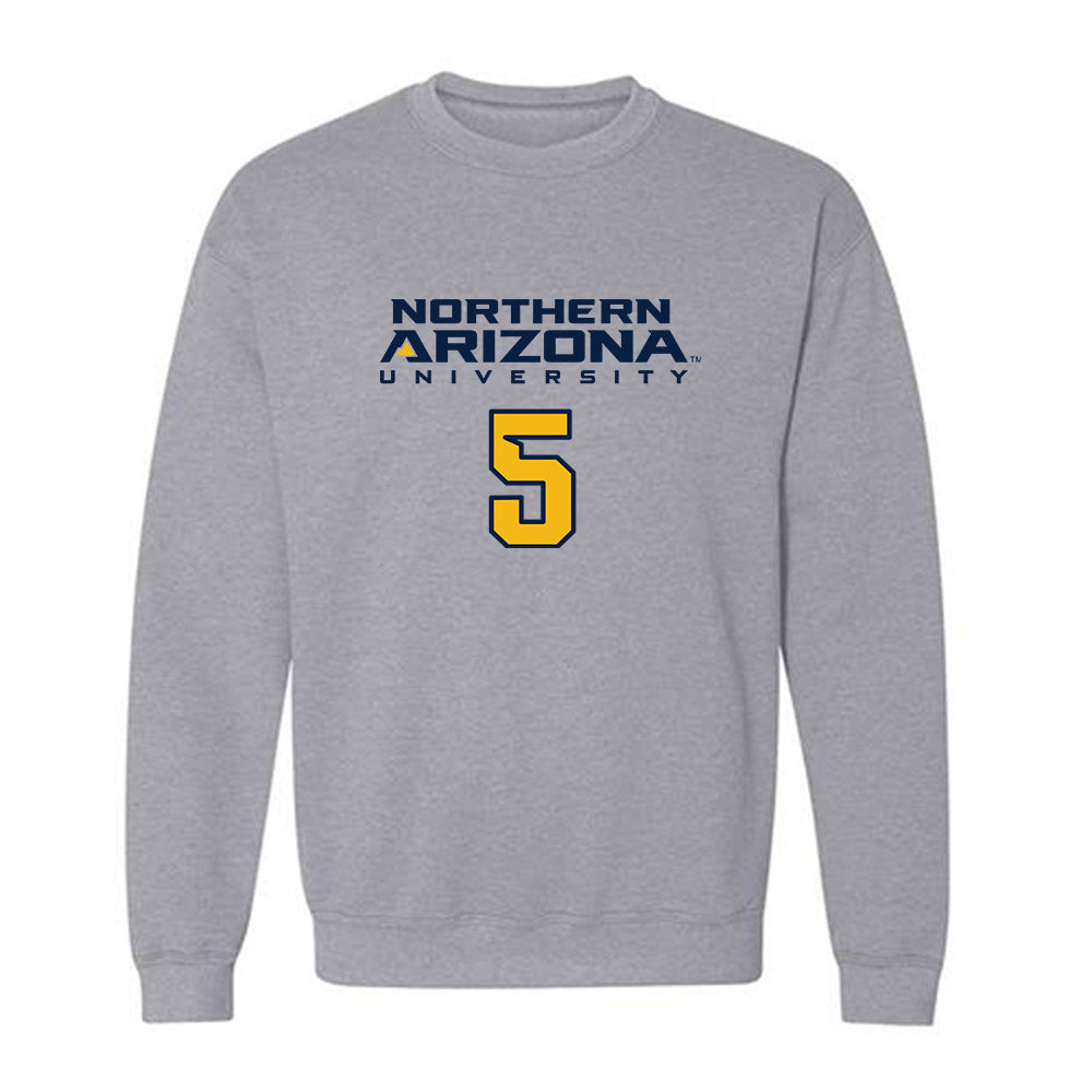 Northern Arizona - NCAA Women's Volleyball : Taryn Davis - Kiss My Axe V2 Classic Shersey Crewneck Sweatshirt-0