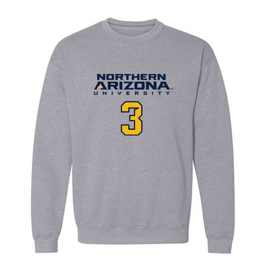 Northern Arizona - NCAA Women's Basketball : Madison Watts - Kiss My Axe V2 Classic Shersey Crewneck Sweatshirt-0