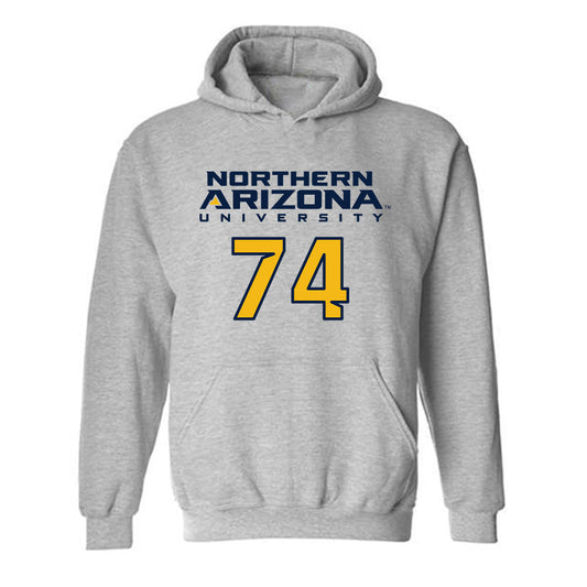 Northern Arizona - NCAA Football : Jefferson Giles - Kiss My Axe V2 Classic Shersey Hooded Sweatshirt-0