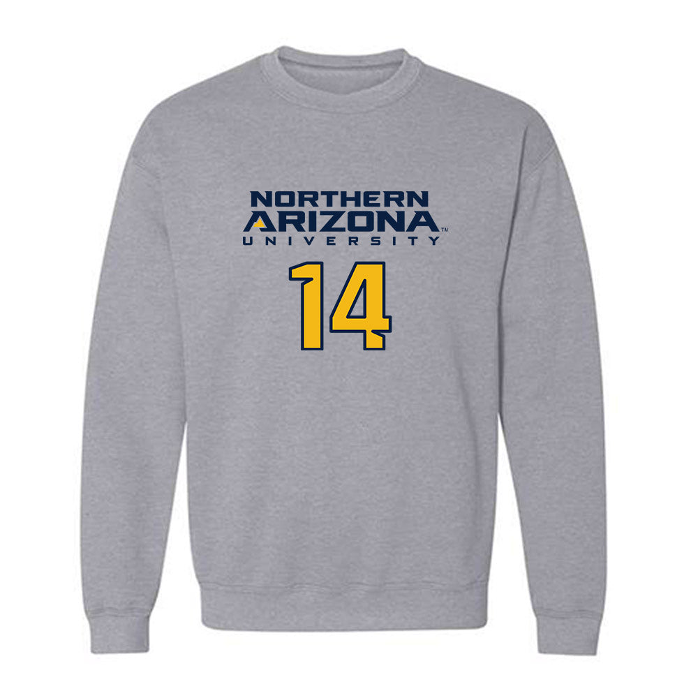 Northern Arizona - NCAA Women's Volleyball : Avery Gottschalk - Kiss My Axe V2 Classic Shersey Crewneck Sweatshirt-0