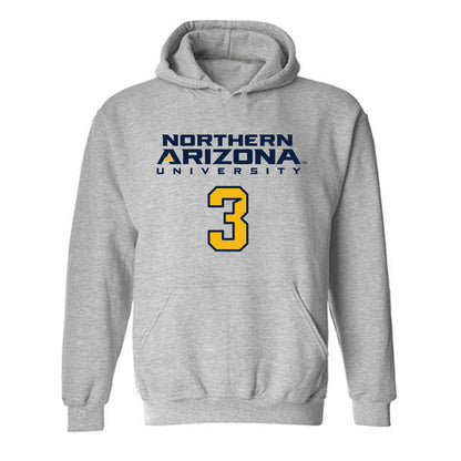 Northern Arizona - NCAA Women's Soccer : Kaylee Muniz - Kiss My Axe V2 Classic Shersey Hooded Sweatshirt-0