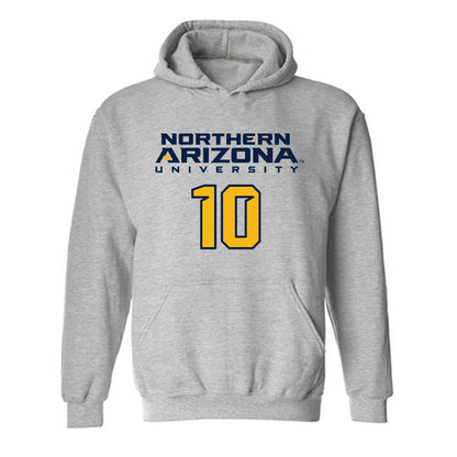 Northern Arizona - NCAA Football : QuRan Gossett - Kiss My Axe V2 Classic Shersey Hooded Sweatshirt-0