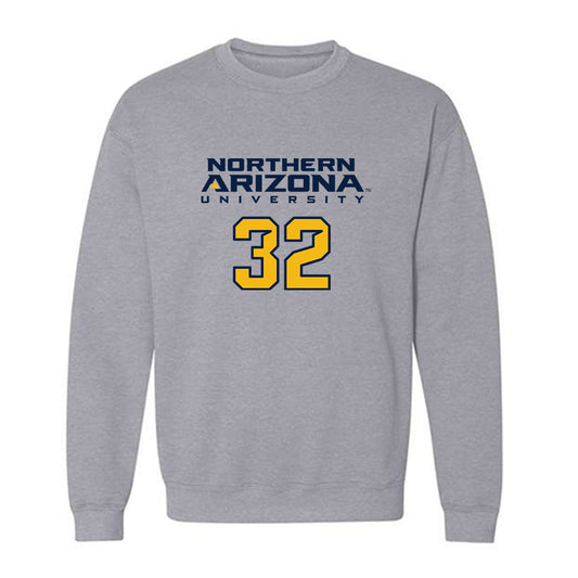 Northern Arizona - NCAA Football : Jaden Mack - Kiss My Axe V2 Classic Shersey Crewneck Sweatshirt-0