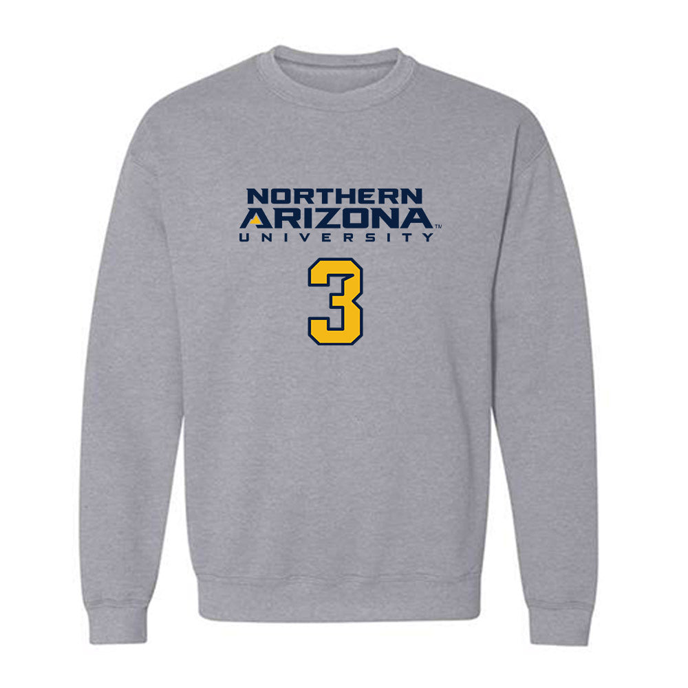 Northern Arizona - NCAA Football : Joey Stout - Kiss My Axe V2 Classic Shersey Crewneck Sweatshirt-0