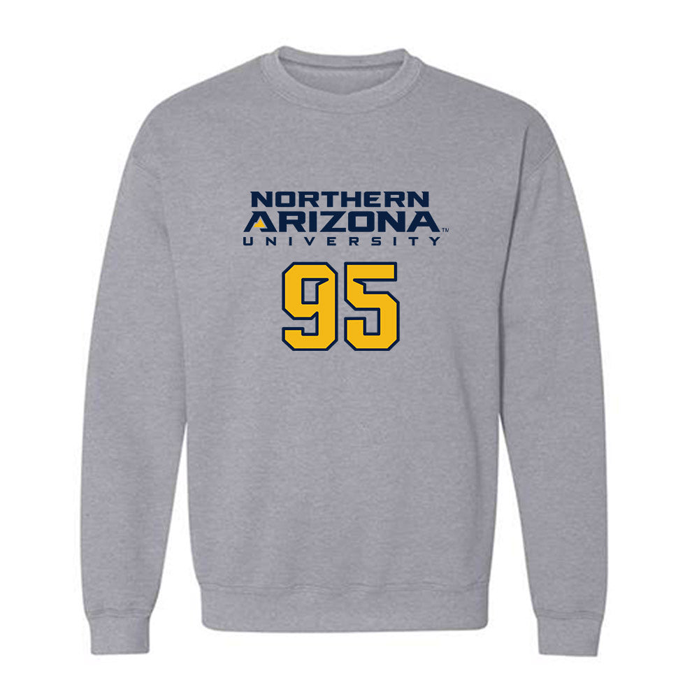 Northern Arizona - NCAA Football : Nick Harper - Kiss My Axe V2 Classic Shersey Crewneck Sweatshirt-0