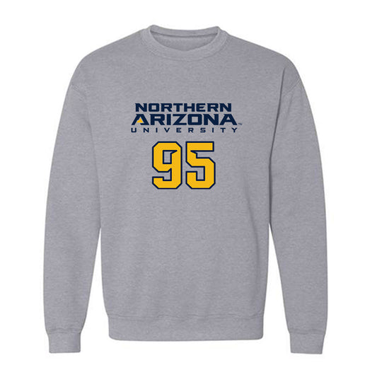 Northern Arizona - NCAA Football : Nick Harper - Kiss My Axe V2 Classic Shersey Crewneck Sweatshirt-0