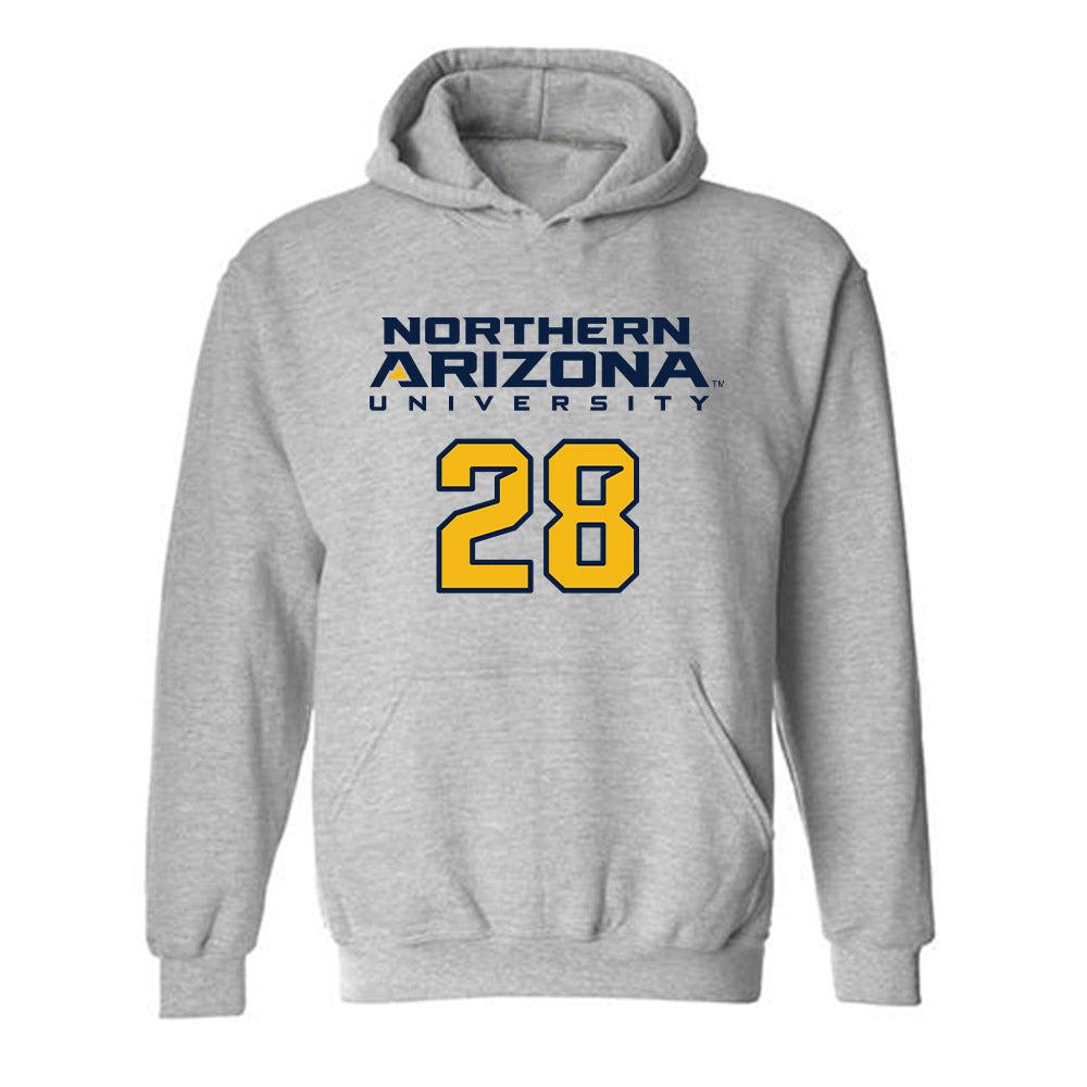 Northern Arizona - NCAA Women's Soccer : Ella Freebury - Kiss My Axe V2 Classic Shersey Hooded Sweatshirt-0