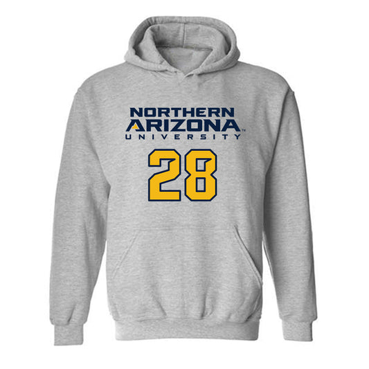 Northern Arizona - NCAA Women's Soccer : Ella Freebury - Kiss My Axe V2 Classic Shersey Hooded Sweatshirt-0