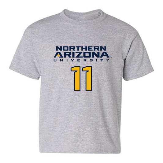 Northern Arizona - NCAA Football : Ziggy Loa - Kiss My Axe V2 Classic Shersey Youth T-Shirt-0