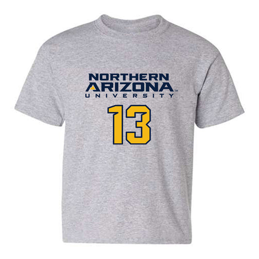 Northern Arizona - NCAA Football : Jerry Johnson III - Kiss My Axe V2 Classic Shersey Youth T-Shirt-0