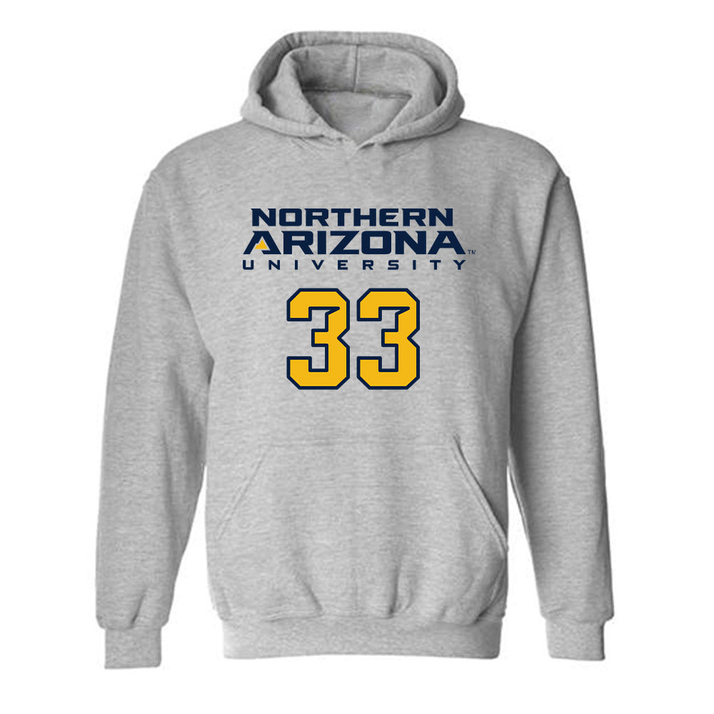 Northern Arizona - NCAA Women's Soccer : Brooklyn Jones - Kiss My Axe V2 Classic Shersey Hooded Sweatshirt-0