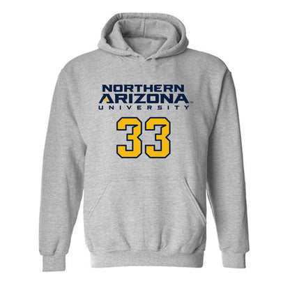 Northern Arizona - NCAA Women's Soccer : Brooklyn Jones - Kiss My Axe V2 Classic Shersey Hooded Sweatshirt-0