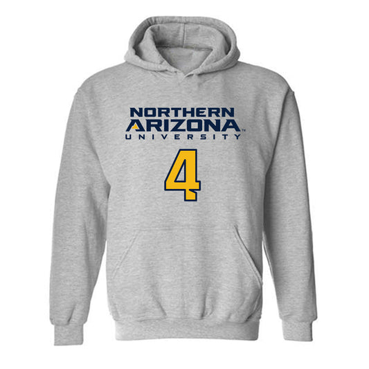 Northern Arizona - NCAA Men's Basketball : Oakland Fort - Kiss My Axe V2 Classic Shersey Hooded Sweatshirt-0