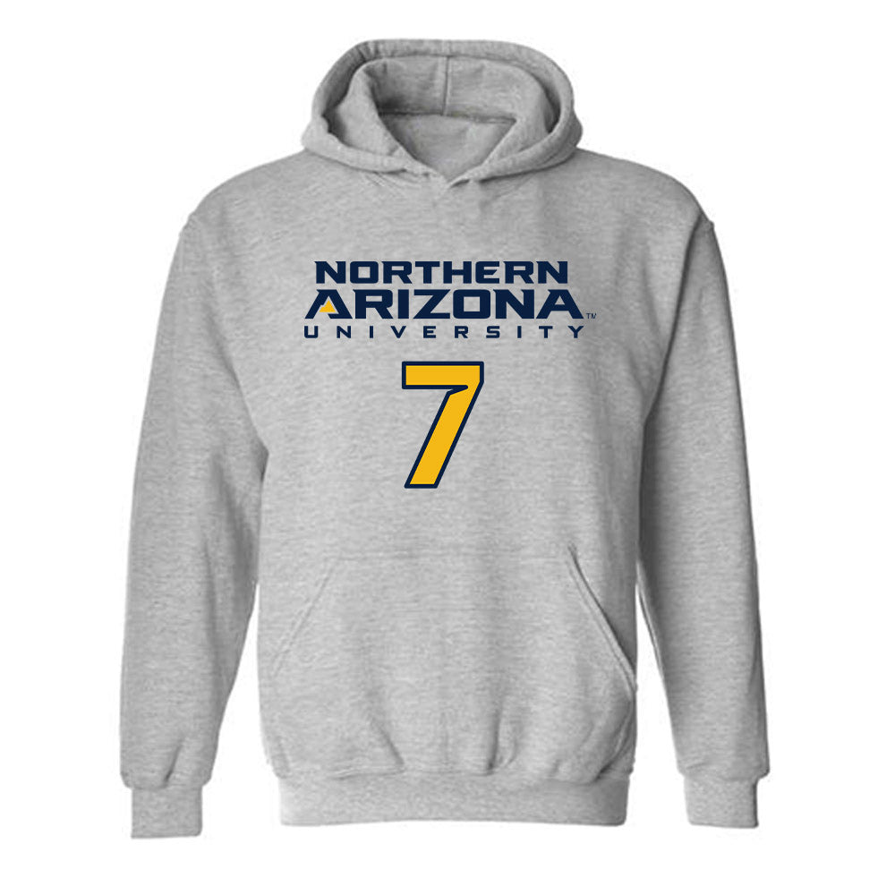 Northern Arizona - NCAA Football : Ken'Veon Stone - Kiss My Axe V2 Classic Shersey Hooded Sweatshirt-0
