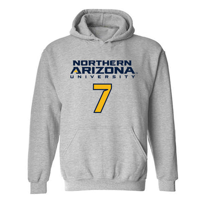 Northern Arizona - NCAA Football : Ken'Veon Stone - Kiss My Axe V2 Classic Shersey Hooded Sweatshirt-0