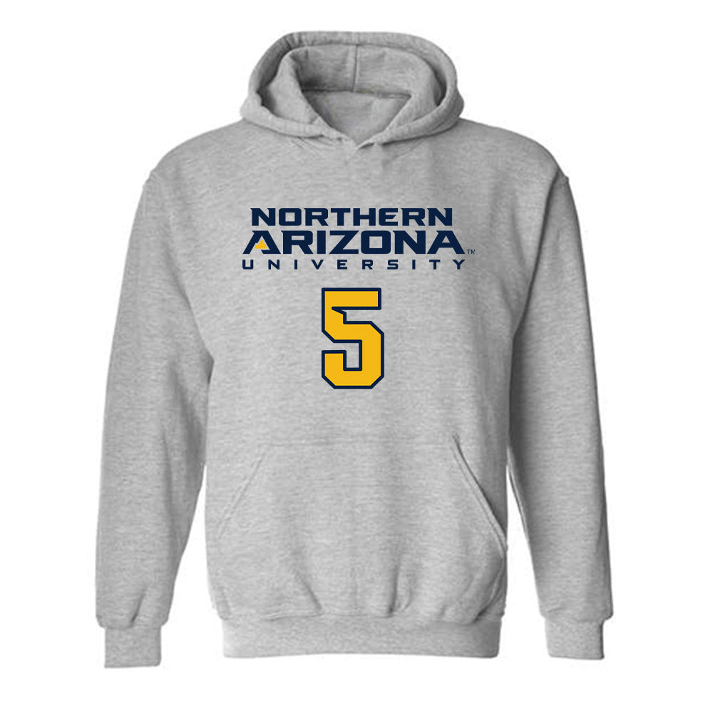 Northern Arizona - NCAA Women's Volleyball : Taryn Davis - Kiss My Axe V2 Classic Shersey Hooded Sweatshirt-0