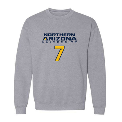 Northern Arizona - NCAA Football : Ken'Veon Stone - Kiss My Axe V2 Classic Shersey Crewneck Sweatshirt-0