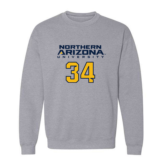 Northern Arizona - NCAA Football : Jaelen Collins - Kiss My Axe V2 Classic Shersey Crewneck Sweatshirt-0