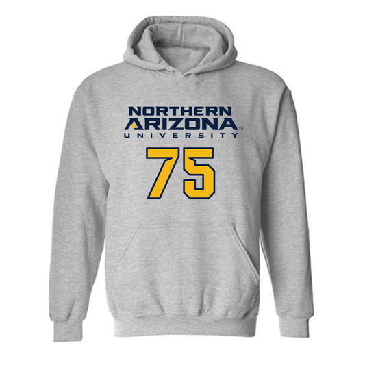 Northern Arizona - NCAA Football : Corey Johnson - Kiss My Axe V2 Classic Shersey Hooded Sweatshirt-0