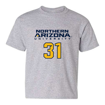 Northern Arizona - NCAA Football : Jaiden Letua - Kiss My Axe V2 Classic Shersey Youth T-Shirt-0