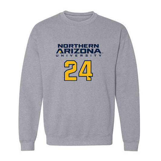 Northern Arizona - NCAA Football : Shahid Wilson - Kiss My Axe V2 Classic Shersey Crewneck Sweatshirt-0
