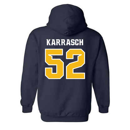 Northern Arizona - NCAA Football : Mattis Karrasch - Kiss My Axe V3 Classic Shersey Hooded Sweatshirt-1