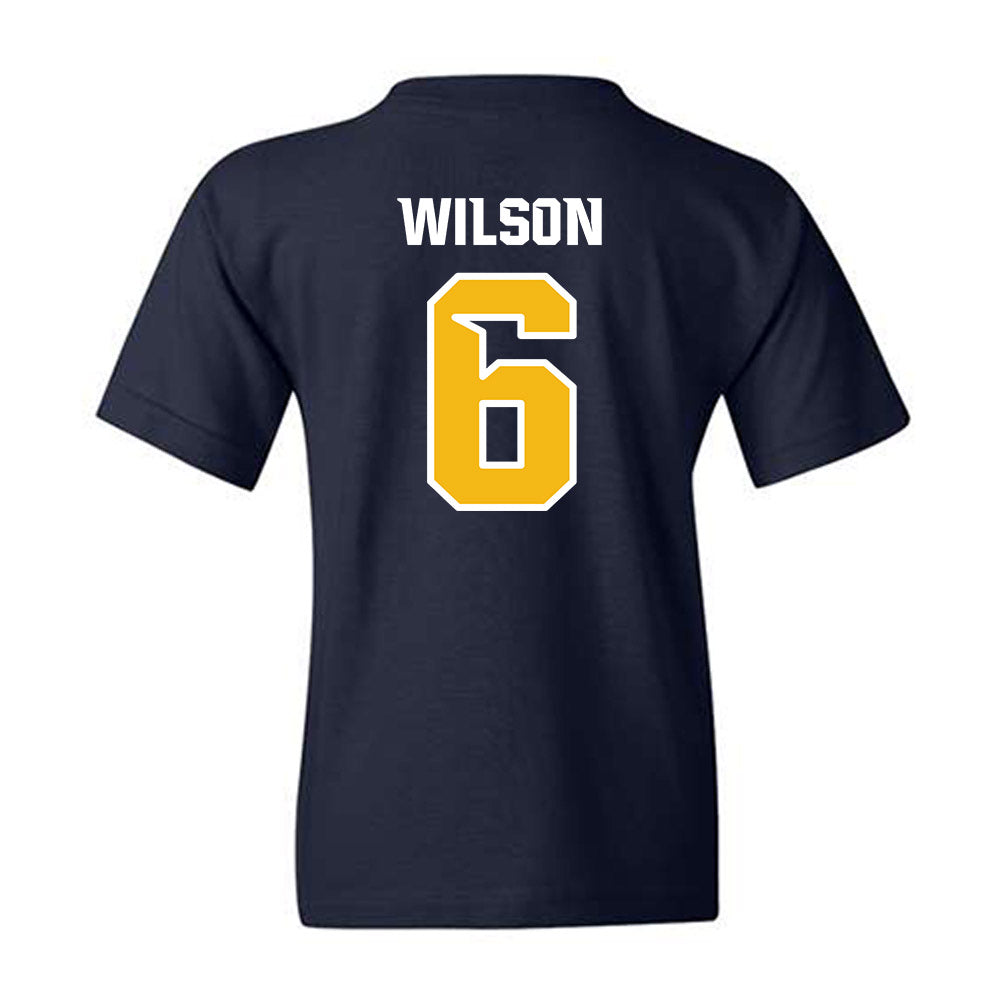 Northern Arizona - NCAA Football : Shahid Wilson - Kiss My Axe V3 Classic Shersey Youth T-Shirt-1