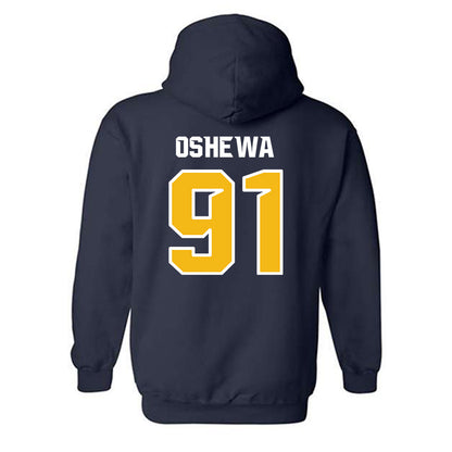 Northern Arizona - NCAA Football : Erimi Oshewa - Kiss My Axe V3 Classic Shersey Hooded Sweatshirt-1