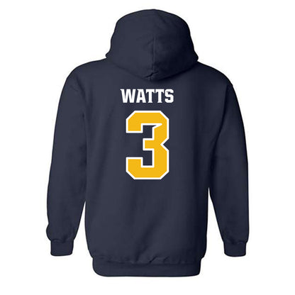 Northern Arizona - NCAA Women's Basketball : Madison Watts - Kiss My Axe V3 Classic Shersey Hooded Sweatshirt-1