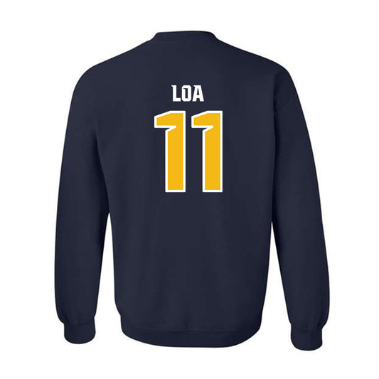 Northern Arizona - NCAA Football : Ziggy Loa - Kiss My Axe V3 Classic Shersey Crewneck Sweatshirt-0