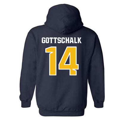 Northern Arizona - NCAA Women's Volleyball : Avery Gottschalk - Kiss My Axe V3 Classic Shersey Hooded Sweatshirt-1
