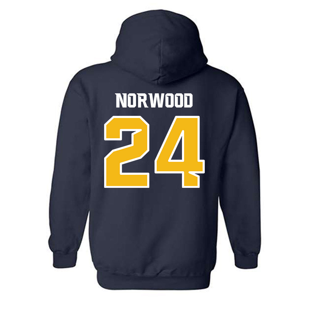 Northern Arizona - NCAA Football : Nehemiah Norwood - Kiss My Axe V3 Classic Shersey Hooded Sweatshirt-1