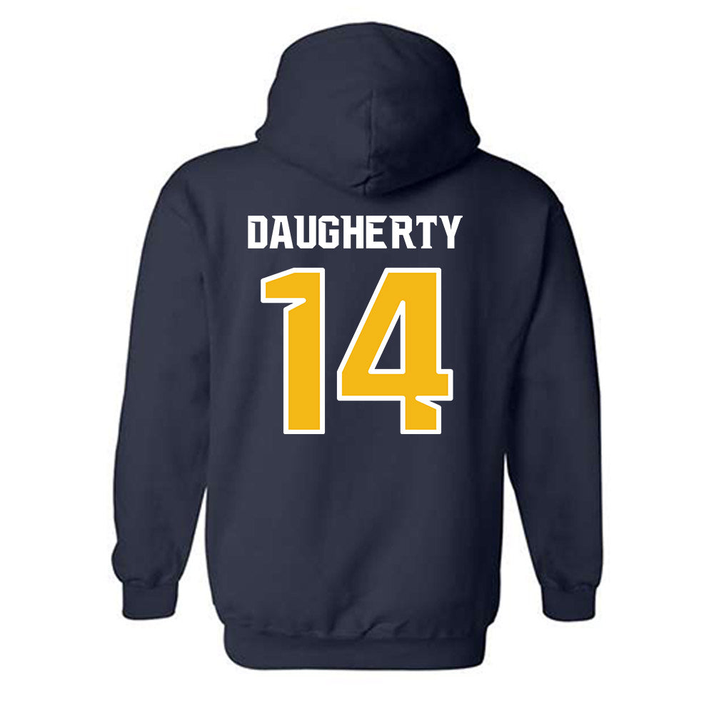 Northern Arizona - NCAA Football : Hayden Daugherty - Kiss My Axe V3 Classic Shersey Hooded Sweatshirt-1