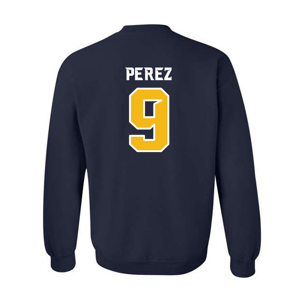 Northern Arizona - NCAA Women's Volleyball : Masina Perez - Kiss My Axe V3 Classic Shersey Crewneck Sweatshirt-1