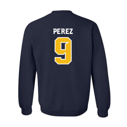 Northern Arizona - NCAA Women's Volleyball : Masina Perez - Kiss My Axe V3 Classic Shersey Crewneck Sweatshirt-1
